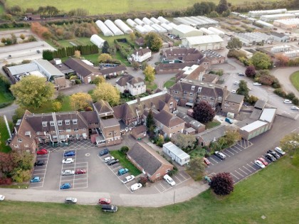Aerial shot of NIAB's site at East Malling