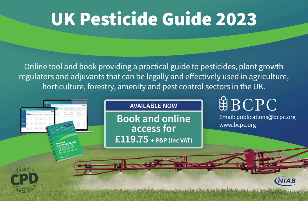 Advert of the BCPC UK Pesticide Guide 2023