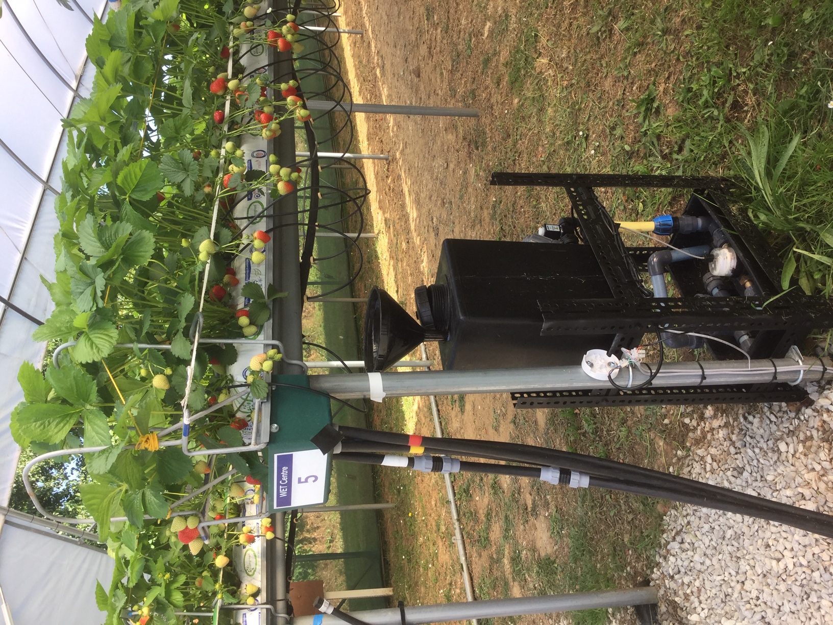 Measuring run-off from bags at the WET Centre