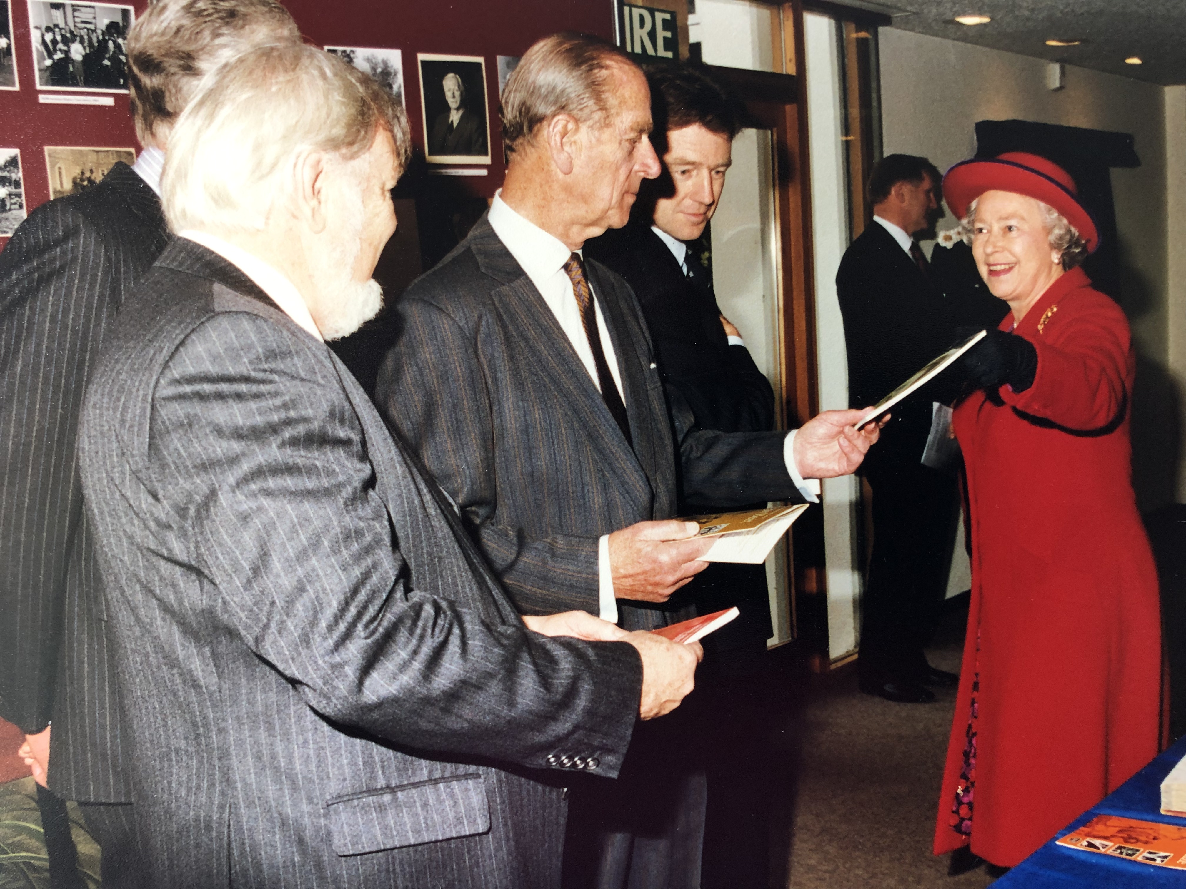 The Queen with the Duke of Edinburgh at NIAB in 1994