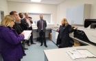 Niab's Belinda Kemp showing Standards Agency and Wine Standards Board around the Niab Wine Innnovation Centre at East Malling