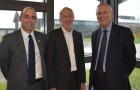from left to right NIAB CEO Professor Mario Caccamo, Board Chair Dr David Buckeridge and former Board Chair Jim Godfrey