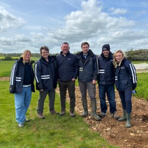 Niab staff at Cereals Crop Plot Day 2026