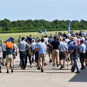 Visitors to the Sutton Scotney open day