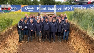 Niab staff in the soil hole at Cereals 2026