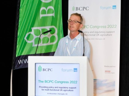 Julian Westaway presenting at the BCPC Annual Congress 2022