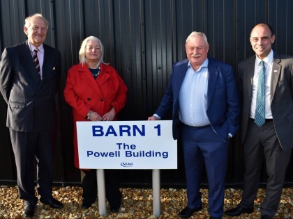 Former NIAB Trust chair Jeremy Lewis, Tina Barsby, Wayne Powell and Mario Caccamo