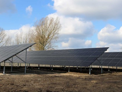 Solar panels at the Eastern Agri-tech Innovation Hub