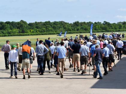 Visitors to the Sutton Scotney open day
