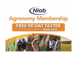 Niab agronomy membership offer