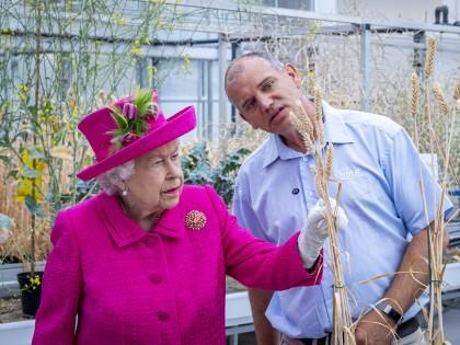 HM Queen Elizabeth II at Niab in 2019