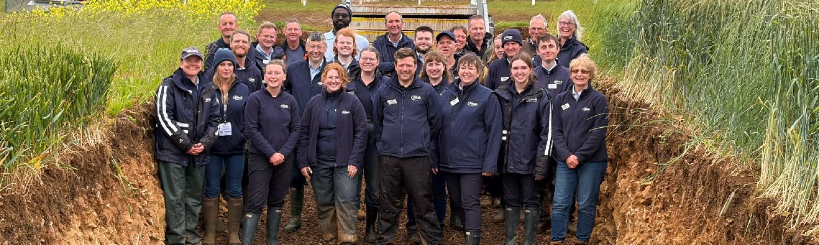 Niab staff in the soil hole at Cereals 2026