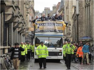 Cambridge United victory parade 2014 2