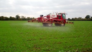 Winter cereal spraying