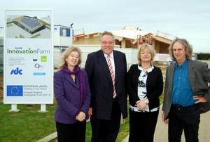 Richard Howitt MEP visiting NIAB Innovation Farm's new reception building under construction