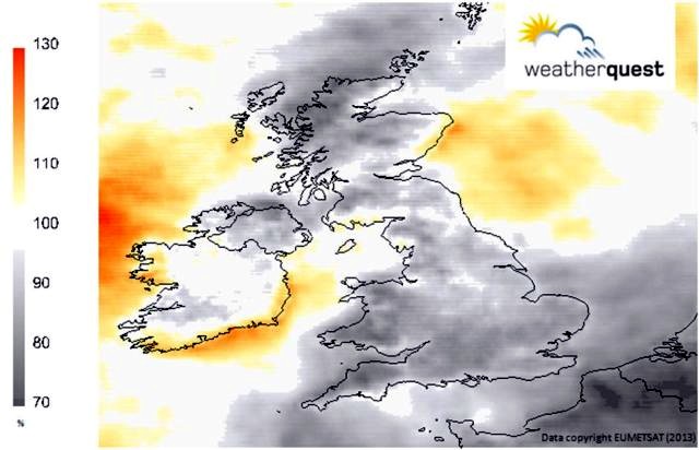 Surface solar radiation 15-30 June 2013